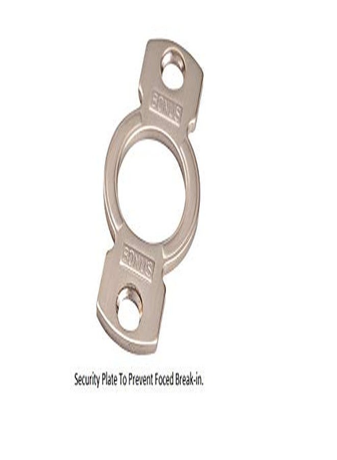 Bonus Cupboard Lock CB-65 High Security 23mm (with Security Plate)(Material-Mild Steel)(Silver Colour)(Nickel Finish) - Image 2